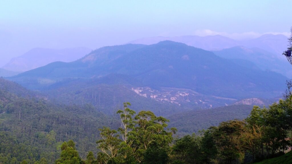 Clouds over the hills of Munnar